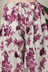 Wine Polyester Cotton Printed Salwar Suit with Dupatta