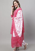 Load image into Gallery viewer, Rajnandini Pink Cotton Printed Salwar Suit