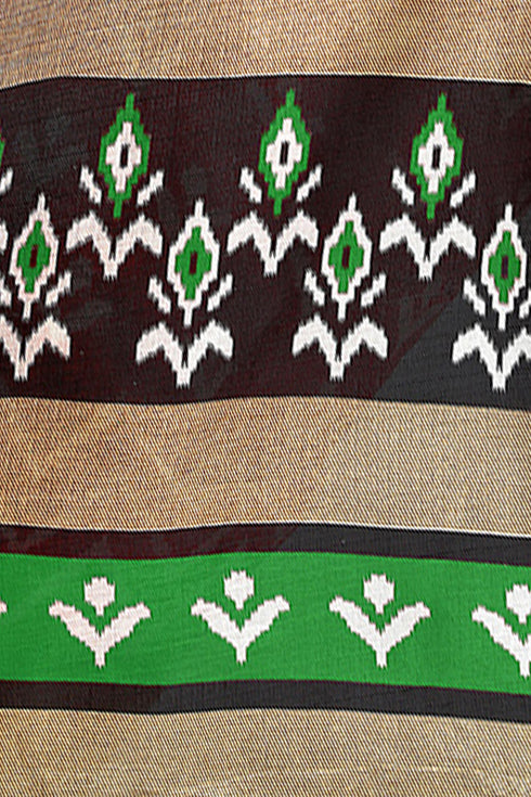 Green Mysore art silk saree  Printed Traditional  Saree With Blouse Piece