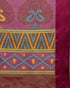 Sku Blue And Wine Kota Silk Jamdani Printed Traditional  Saree With Blouse Piece