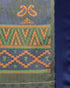 Orange And Royal Blue Kota Silk Jamdani Printed Traditional  Saree With Blouse Piece