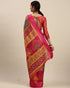 Blue And Pink Kota Silk Jamdani Printed Traditional  Saree With Blouse Piece