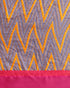 Blue And Pink Kota Silk Jamdani Printed Traditional  Saree With Blouse Piece