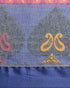 Magenta And Royal Blue Kota Silk Jamdani Printed Traditional  Saree With Blouse Piece