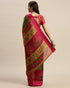 Green And Magenta Kota Silk Jamdani Printed Traditional  Saree With Blouse Piece
