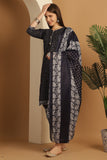 Blue Cotton Blend Printed Ready to Wear Patiala Salwar Suit