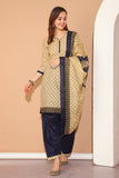 Beige Cotton Printed Ready to Wear Salwar Suit