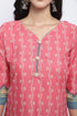 Peach Cotton Blend Printed Ready to Wear Patiala Salwar Suit
