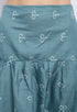 Peach Polyester Cotton Printed Salwar Suit with Dupatta