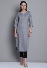 Load image into Gallery viewer, Multi color Cotton Woven Kurti