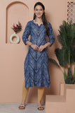 Rajnandini Women's Cotton Blend Foil Printed Kurti