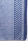 Blue & White PC Cotton Jaipuri Printed Kurta With Pant & Dupatta