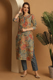 Multicolor Women Cotton Blend Floral Printed Kurta & Pant With Dupatta