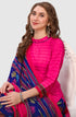 Pink Cotton Blend Printed Unstitched Salwar Suit Material