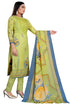 Light Green Cotton Blend Printed Unstitched Salwar Suit Material