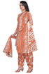 Light Brown Cotton Blend Embroidered Unstitched Salwar Suit Material