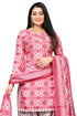 Rajnandini WomenDusty pink Cotton Blend Printed Unstitched Salwar Suit Material