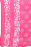 Pink Cotton Blend Printed Plus Size Ready to Wear Patiala Salwar Suit