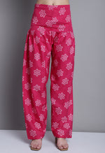 Load image into Gallery viewer, Pink Polyester Cotton Printed Salwar Suit with Dupatta
