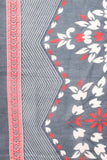 Grey & White Cotton Blend Printed Readymade Patiala Salwar Suit