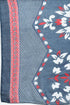 Grey & White Cotton Blend Printed Plus Size Ready to Wear Patiala Salwar Suit