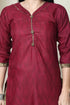 Wine Cotton Blend Printed Readymade Patiala Salwar Suit