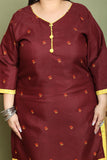 Maroon Cotton Blend Printed Ready to Wear Patiala Salwar Suit