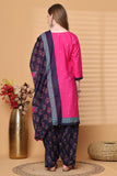 Rajnandini Pink Cotton Blend Printed Ready to Wear Patiala Salwar Suit