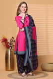 Rajnandini Pink Cotton Blend Printed Ready to Wear Patiala Salwar Suit