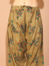 Green Cotton Blend Printed Readymade Patiala Salwar Suit