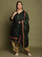 Green Cotton Blend Printed Ready to Wear Patiala Salwar Suit