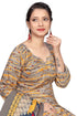 Grey Cotton Blend Printed Ready to Wear Patiala Salwar Suit