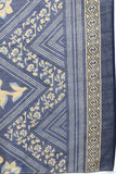 Navy Blue Cotton Blend Printed Plus Size Ready to Wear Patiala Salwar Suit