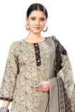 Grey Cotton Blend Printed Ready to Wear Patiala Salwar Suit