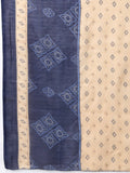 Navy Blue Cotton Blend Printed Ready to Wear Patiala Salwar Suit