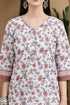 White Cotton Blend Printed Ready to Wear Patiala Salwar Suit