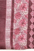Wine Cotton Blend Printed Plus Size Ready to Wear Patiala Salwar Suit