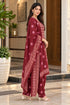 Maroon Cotton Blend Printed Ready to Wear Patiala Salwar Suit