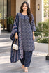 Blue Cotton Blend Printed Ready to Wear Patiala Salwar kurta sets women RW5284BU0926