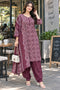 Wine Cotton Blend Printed Ready to Wear Patiala Salwar kurta sets women RW5285WN0926