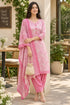 Baby Pink Cotton Blend Printed Ready to Wear Patiala Salwar Suit