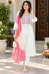 White Cotton Blend Embroidered Straight Kurta & Pant With Dupatta ST321WH0826