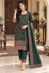 Green Silk Blend Jacquard Woven with Inner Straight Kurta & Pant With Dupatta