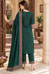 Green Silk Blend Jacquard Woven with Inner Straight Kurta & Pant With Dupatta