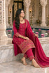 Pink Silk Blend Jacquard Woven with Inner Straight Kurta & Pant With Dupatta