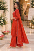 Rust Silk Blend with Inner Embroidered Beads Work Straight Kurta & Pant With Dupatta