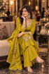 Yellow Silk Blend with Inner Embroidered Beads Work Straight Kurta & Pant With Dupatta