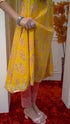 Yellow And Pink Pure Cambric Cotton Floral Embroidered Kurta Set With Dupatta