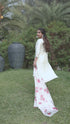 Cream Silk Embroidered Kurta Set With Dupatta