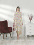 White Pure Cambric Cotton Jaipuri Printed Kurti